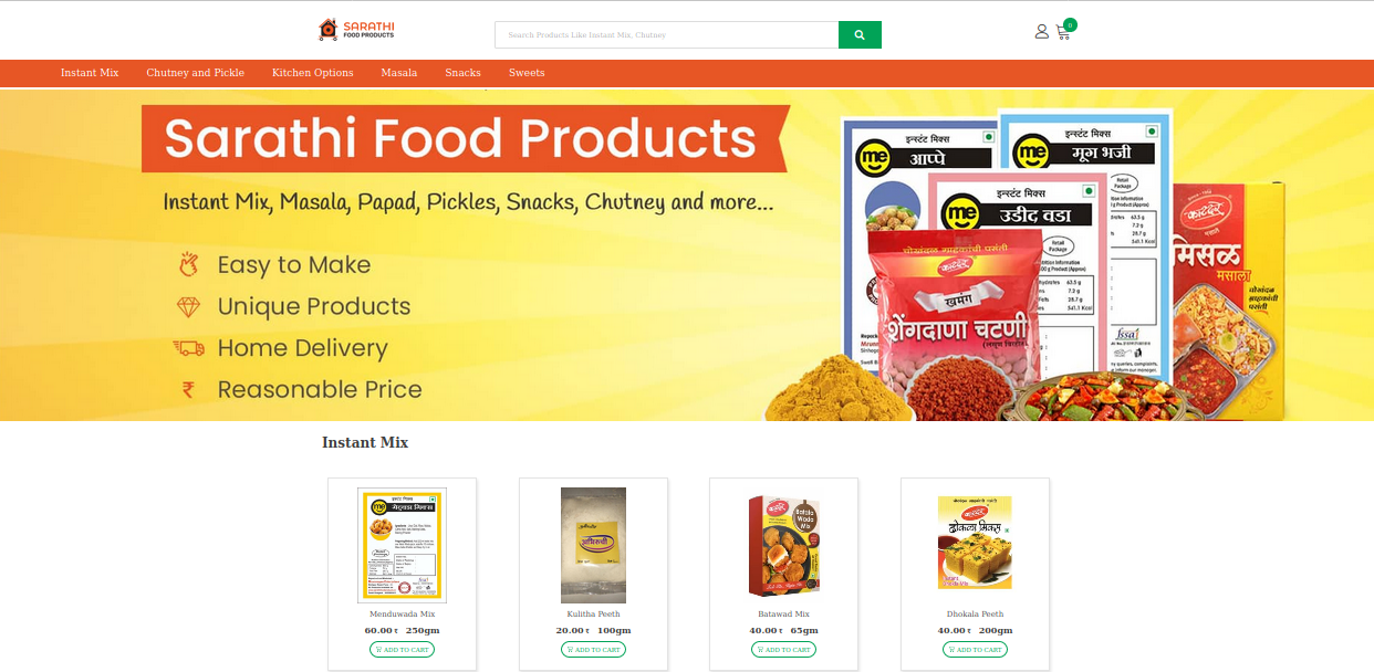 New design of Sarathi Food Products