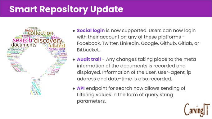 Smart Repository supports social login
